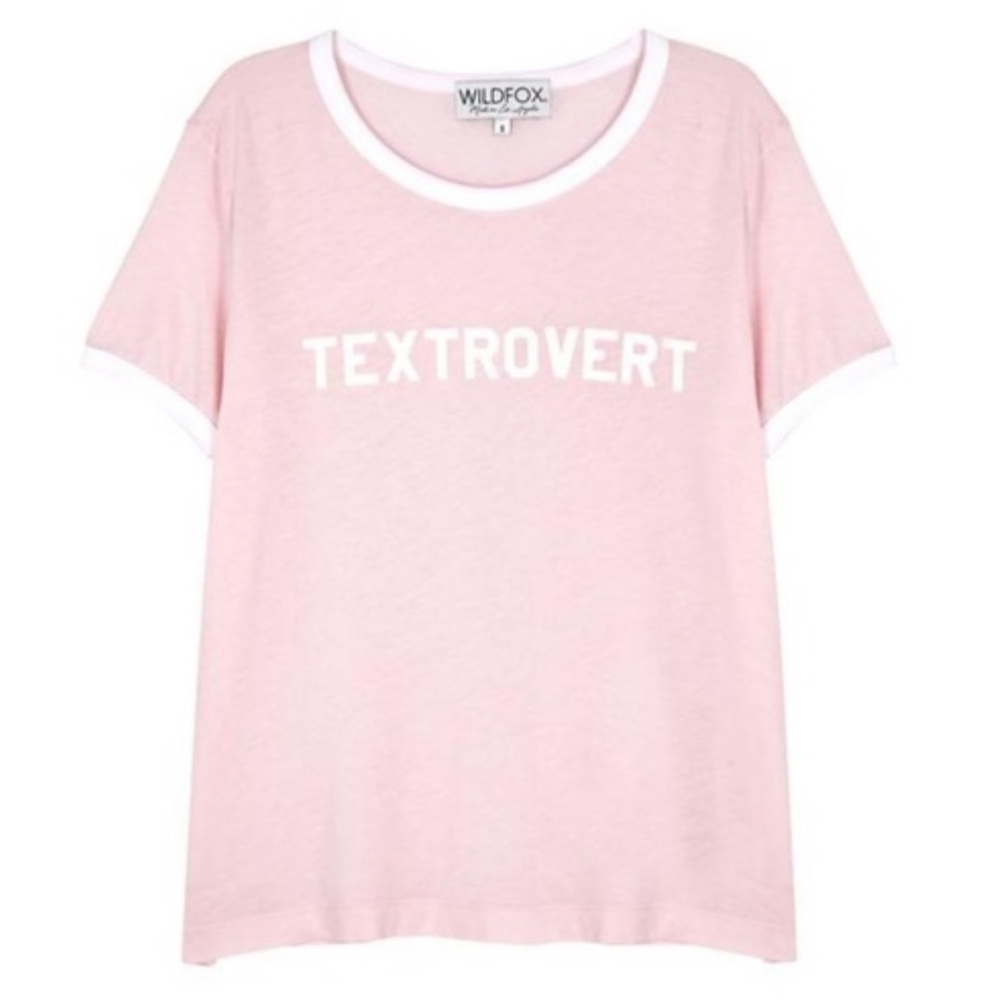 Wildfox Textrovert Johnny Ringer Tee